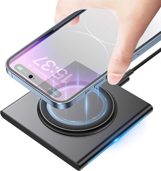 V6 15W безжично зарядно за iPhone,Samsung Galaxy,Note,AirPods