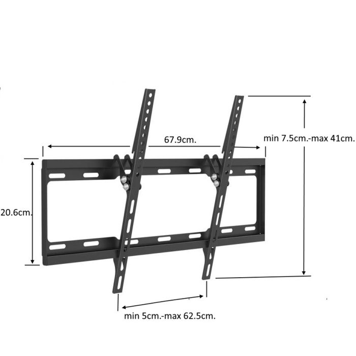 Стойка за телевизор за стена с наклон, LED “32-70”