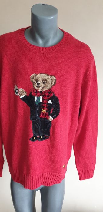 POLO Ralph Lauren Bear Cotton / Len Mens Size XL НОВО! ОРИГИНАЛ! Мъжки Пуловер !