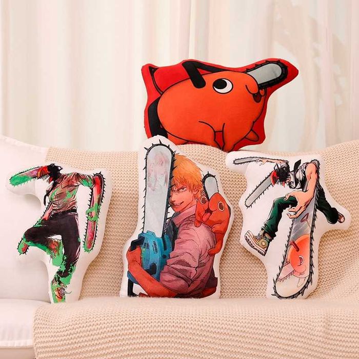 Игрушка подушка человек бензопила, аниме на подарок