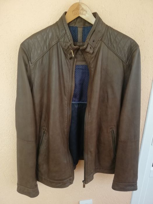 Geaca piele bărbati Massimo Dutti Xl