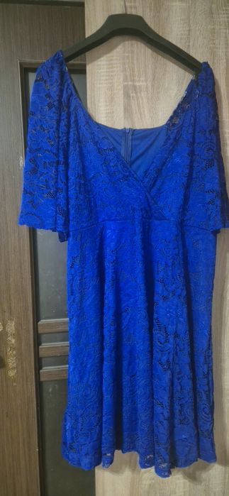 Rochie dantela  albastru