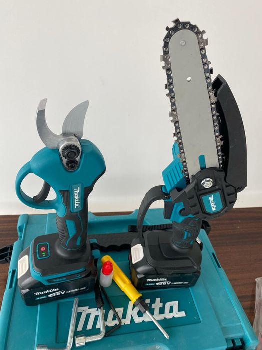 2в1 Акумулаторна Резачка и Лозарска ножица Makita Макита 18V,36V