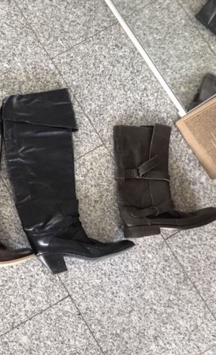 Чизми ботуши ест. Кожа Steve Madden, UNISA 38 / 39