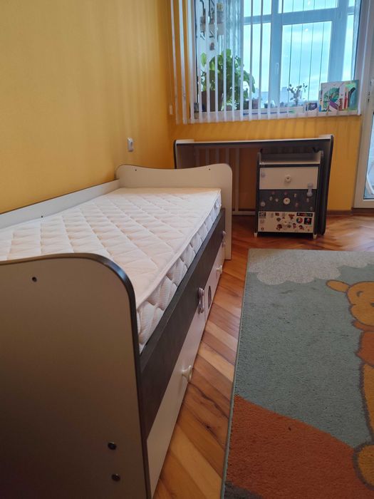 Бебешко легло LORELLI Maxi Plus 70/160 Бяло/Stone Grey + Матрak