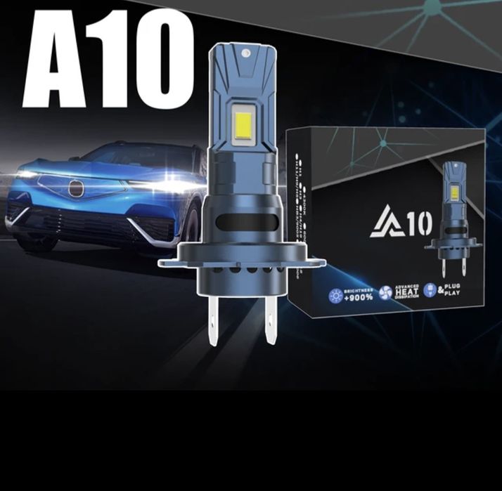 Set Becuri Led H1 H7 H8 H9 H11 HB3 HB4 9005 9006 CanBus 1:1 6000k