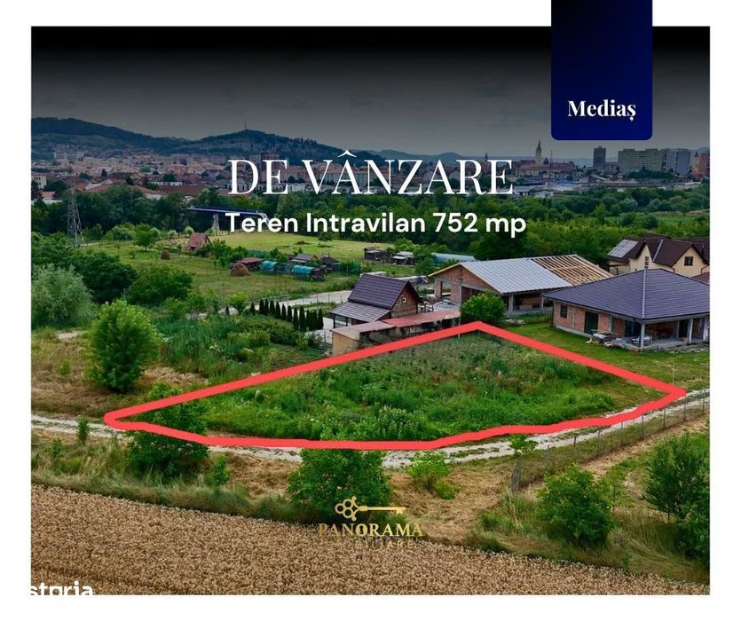 Teren intravilan de vânzare Mediaș Stadionului | 752 mp