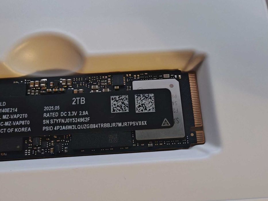 SSD 2TB, Samsung 9100 Pro, NVMe, M.2 GEN 5
