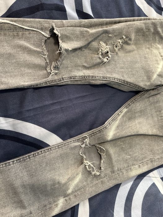 Bershka сиви дънки