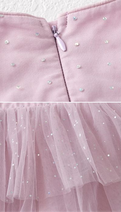 НОВА Детска модна рокля за принцеса, декорация на точки, размер 104