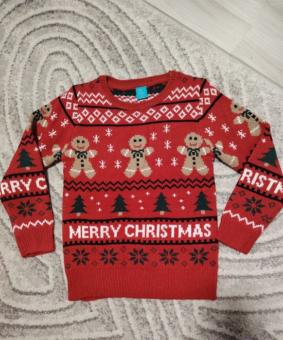 Pulover Crăciun mărimea 6-7 ani