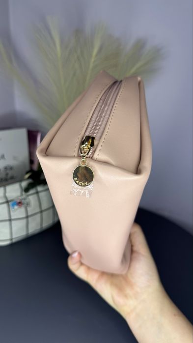 Косметичка «пыльная роза», вместительная