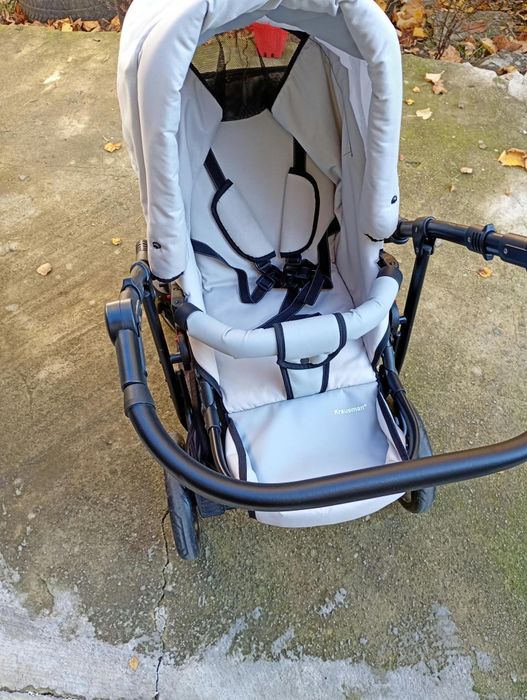 Căruț Krausman – Carucior 3 in 1 Combo Max Light Grey – Testat ADAC