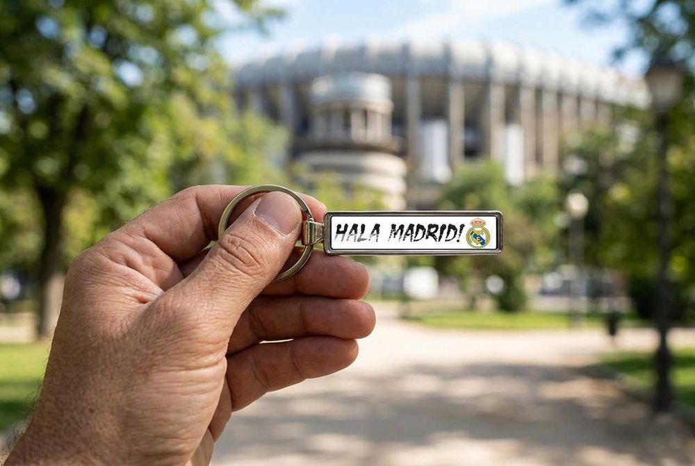 Ключодържател с регистрационен номер и надпис послание