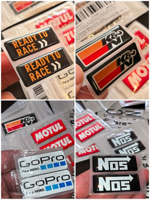 Авто-мото стикери, лепенки за каска, Скутер, Тротинетка K&N BREMBO AGV