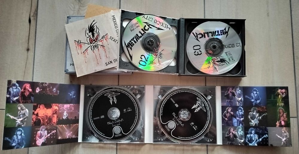 CD DVD Digipak Metallica Black Sabbath Evergrey Dream Theater Triptykon
