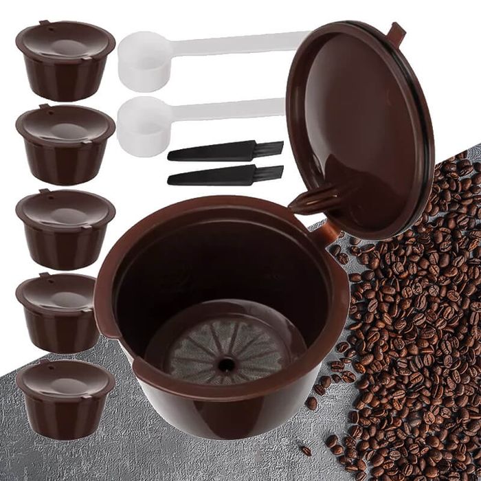 Многократни кафе капсули, 6 бр., капсули за многократна употреба