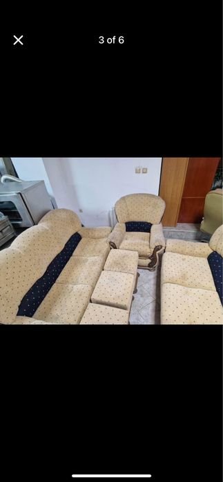 Комплект холова гарнитура с разтегателна част за легло