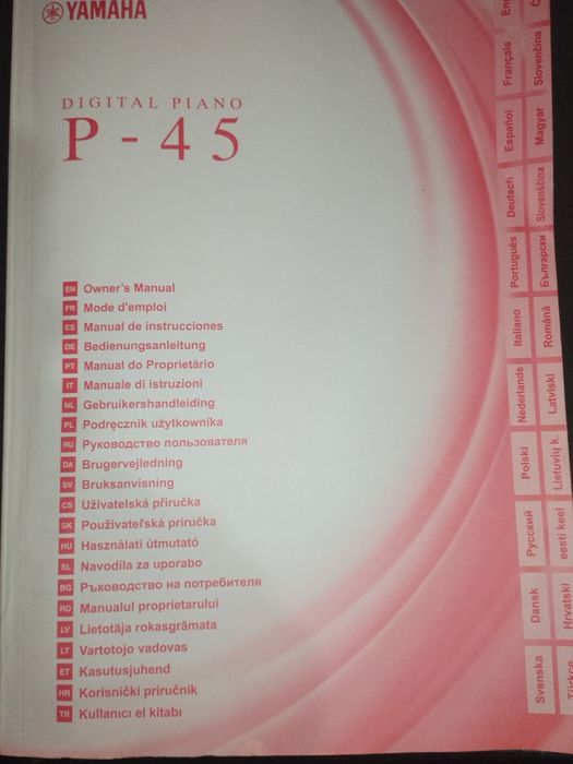 Pian Digital Yamaha P-45B+Suport+Pedala Sustain+Cablu USB pentru midi