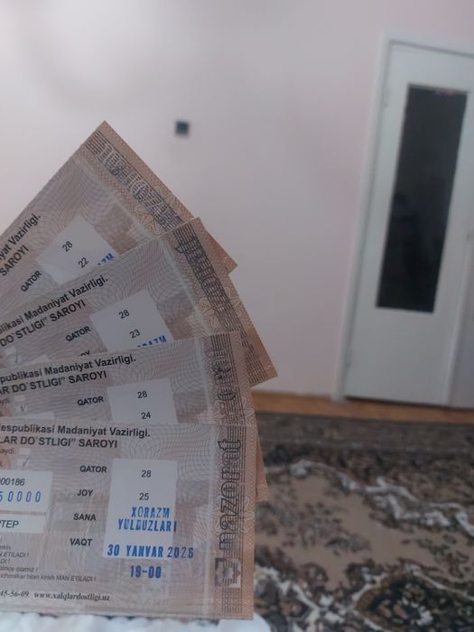 Xorazm Yulduzlari konsertiga beletlar bor