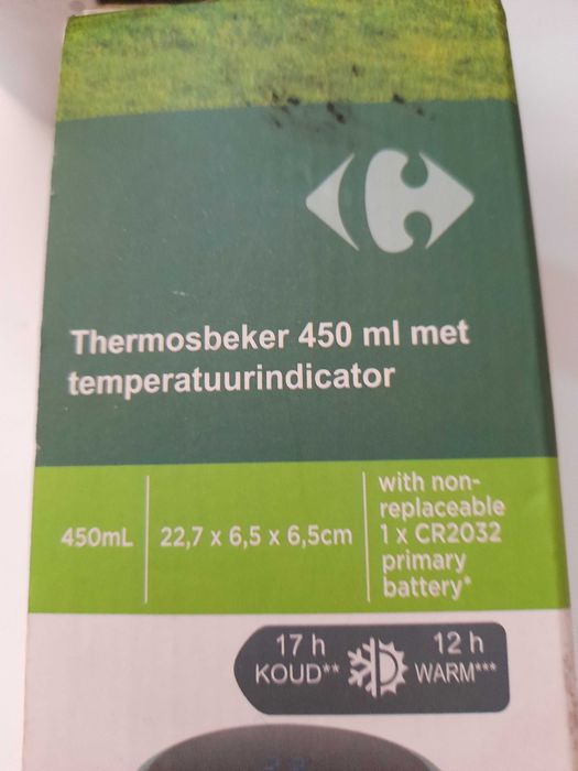 Termos Nou cafea 450ml cu senzot temperat,Ibric inox 550ml emailat negru 1,3 l