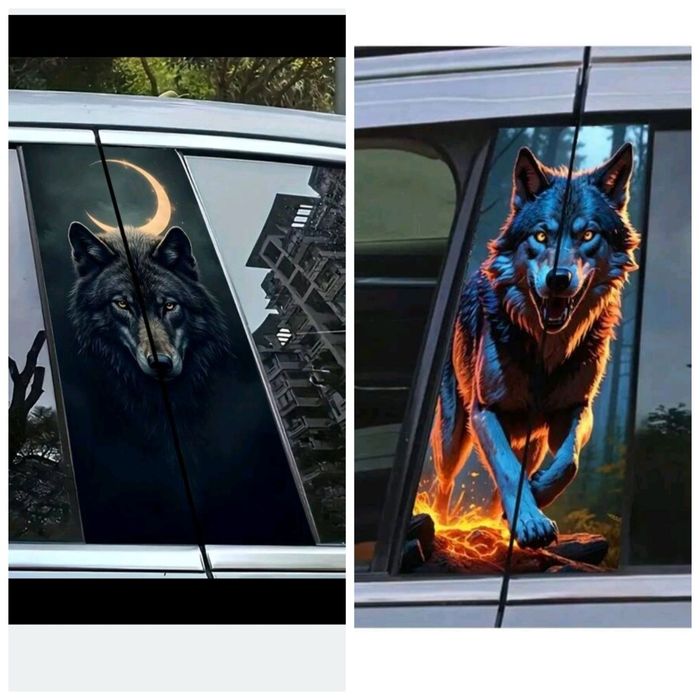 Водоустойчиви винилови стикери за кола комплект от 2 бр.