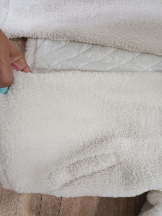 Стильная теплая куртка тедди