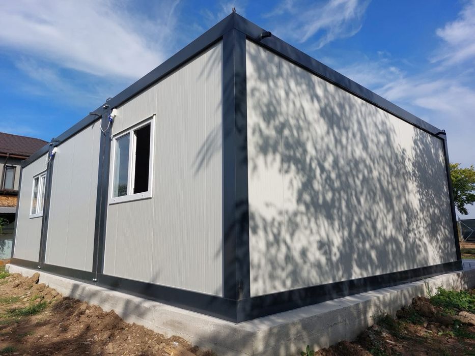 Casa de locuit casa modulara pe structura metalica la cheie cu baie