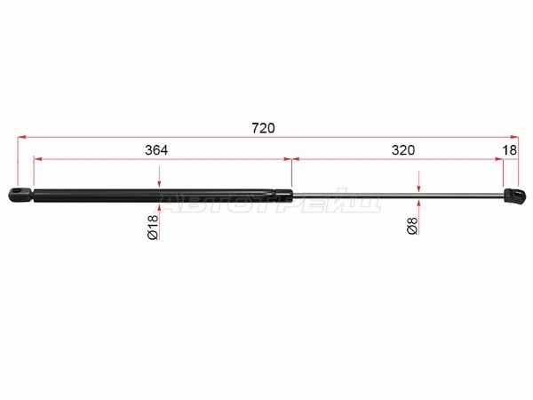 Амортизатор капота  Audi A6