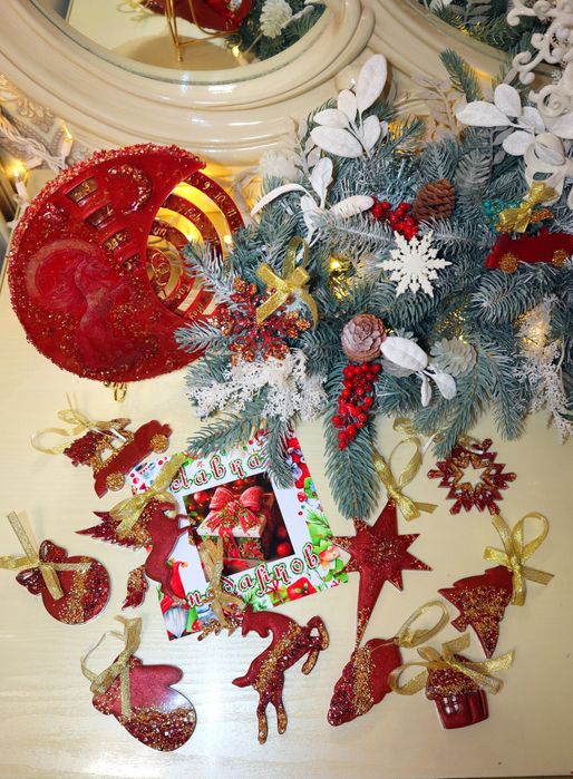 Елочные игрушки ручной работы