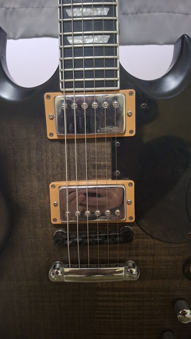 Epiphone SG Modern Figured Black Fade модифицирана електрическа китара