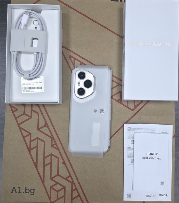 КАТО НОВ 512GB Honor 400 Pro A1 Гаранция 2028 GREY