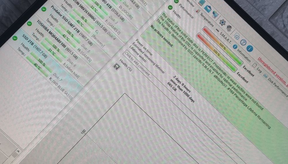 Ssd Samsung defecte