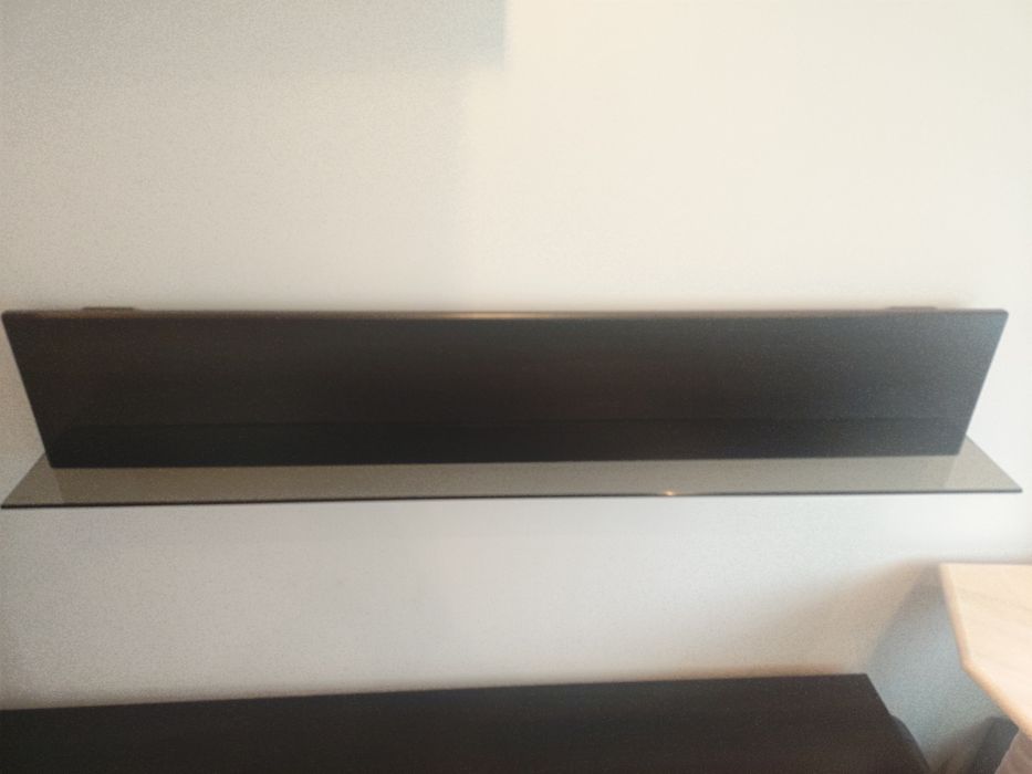 Mobila leaving Lems alb/negru/sticla neagra