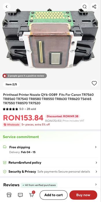 Imprimanta NOUA Multifunctionala color Canon PIXMA TR8550 Wireless