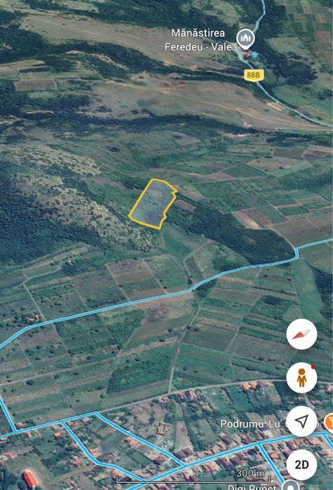 Șiria teren extravilan pe deal