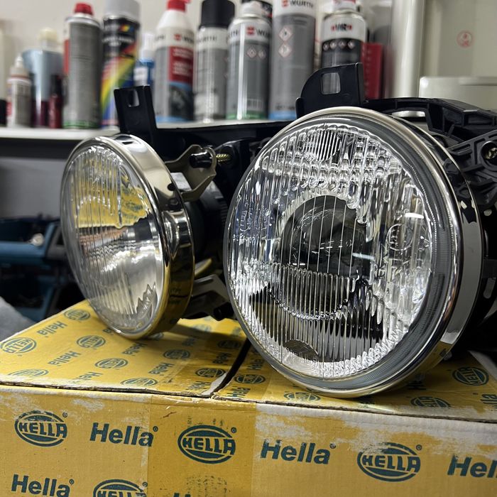 Новые фары HELLA bmw e34 e32 бмв е34 е32