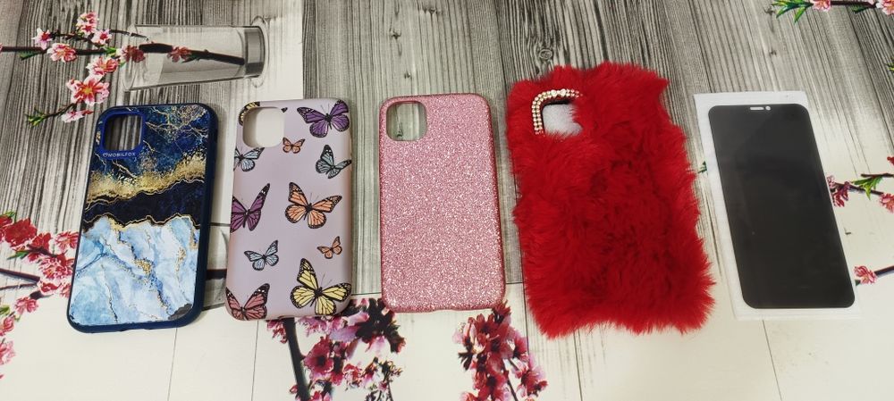 Huse silicon pentru iPhone 11+ folie ecran privacy