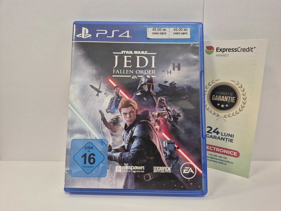 Joc PS4 Star Wars Jedi Fallen Order (34862.3/30 Pacurari 2) Garantie 2 ani!