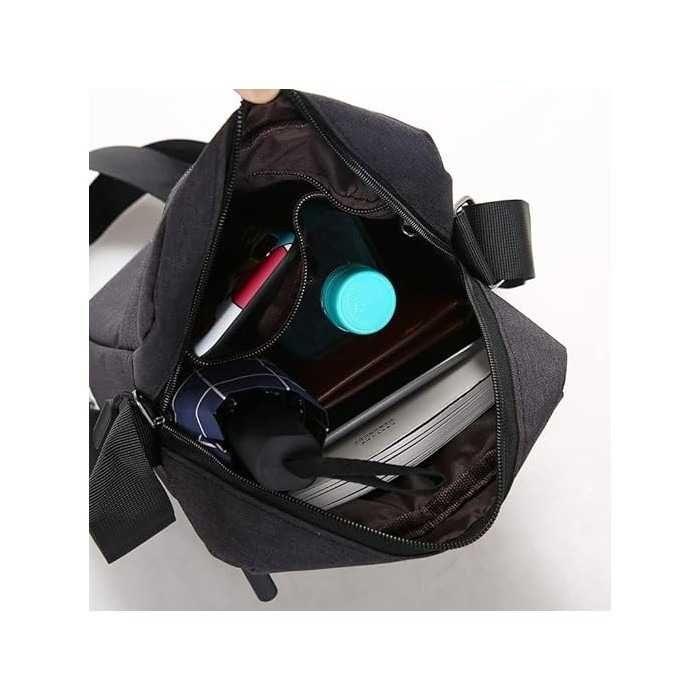 Geanta umar tip crossbody, practica, moderna, negru, gri sau albastru