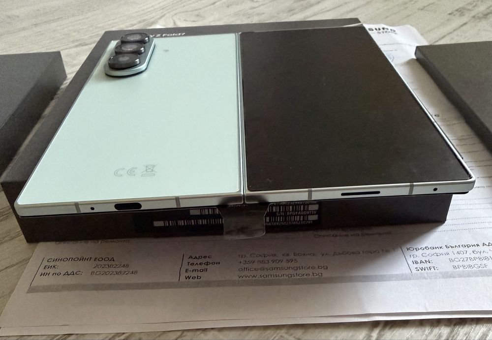 КАТО НОВ Samsung Z Fold 7 Mint 512GB 24м. ГАРАНЦИЯ ПОДАРЪК