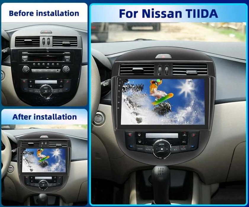 Nissan Tiida Pulsar климатроник 2011/2015 9" - Андроид Навигация,9694