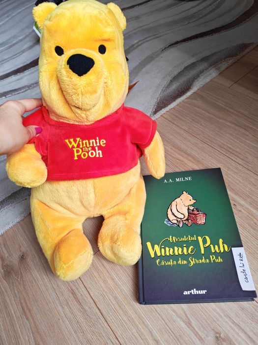 NOI! Set pluș + carte - Winnie the Pooh - stare impecabila