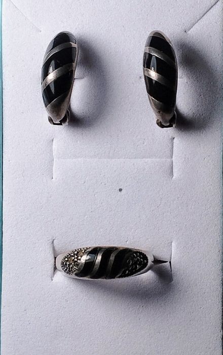 Винтажный комплект с ониксом