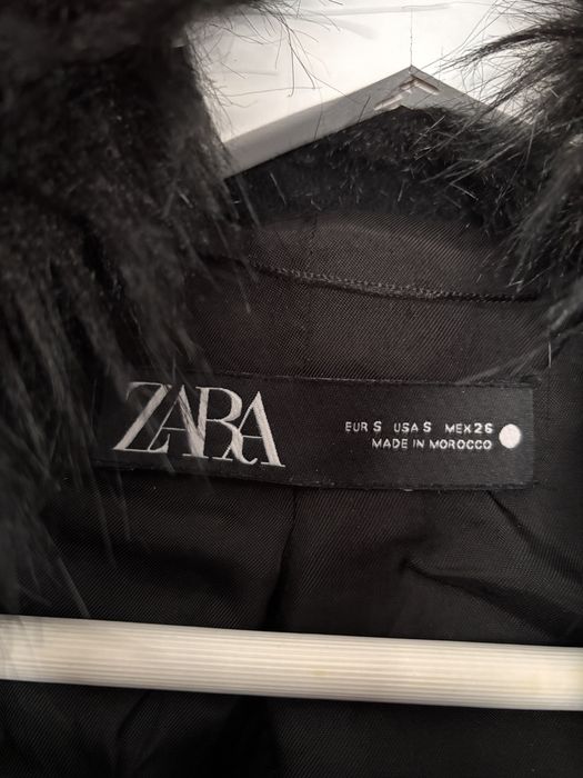 Palton dama negru Zara S