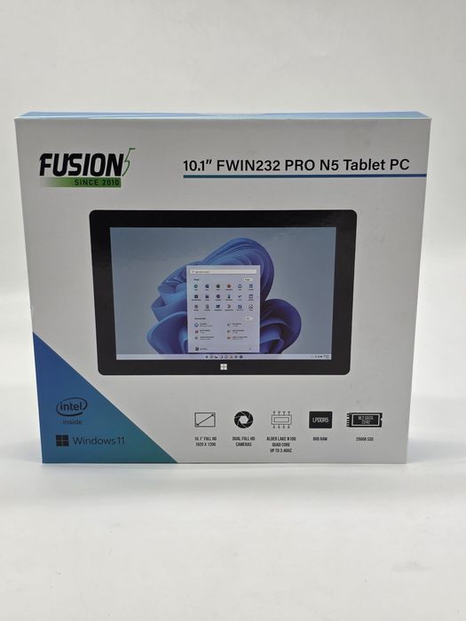 Tabletă Fusion5 FWIN232 PRO N5/ Windows 11 Home/ Full HD/ 10.1"/ 8GB DDR5 RAM/ SSD de 256GB/ N100 Quad-Core/ 1920x1200/ SIGILATA