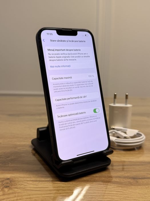 IPhone 13 5G de 128GB ca NOU cu 100% Sănătate Baterie Folie Husă și Încărcător nou