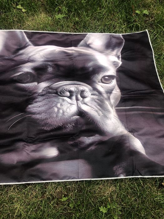 Prosop de plaja nou cu imprimeu Bulldog Francez