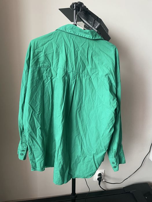 Зелена памучна риза