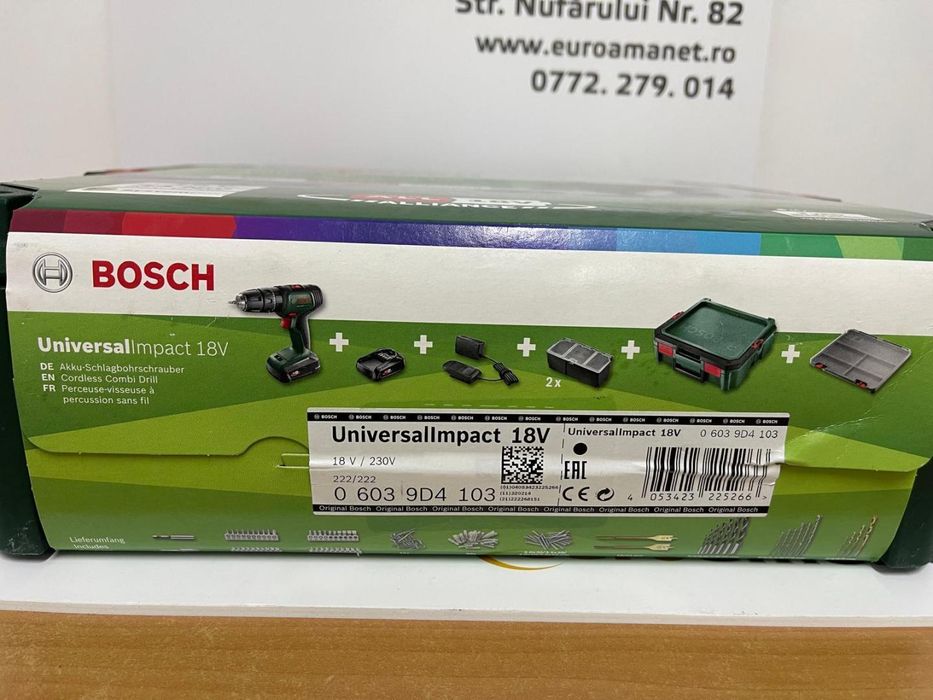 Masina de gaurit si insurubat cu percutie Bosch Universal Impact -N2-